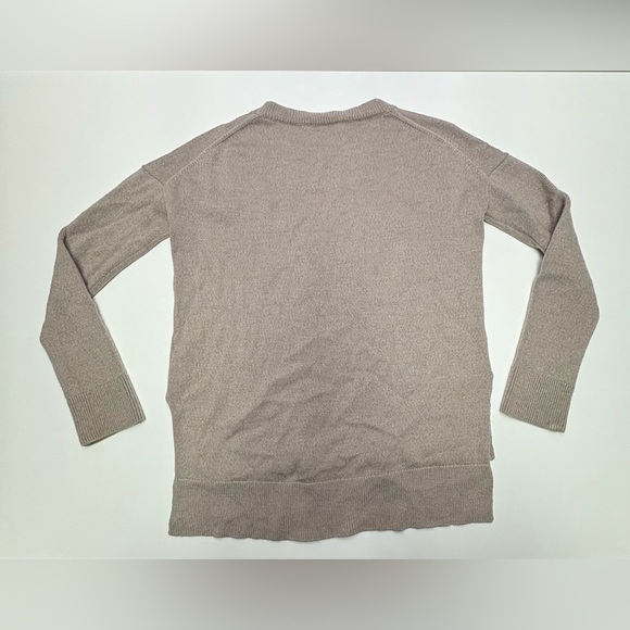 Babaton By Aritzia Womens Large Soft Brown 100% Merino Wool Crewneck Sweater Lux - Picture 9 of 9